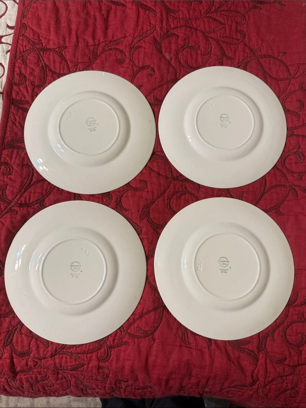 Vintage Wedgwood Patrician Salad Plates - Set of 4  8 3/8”